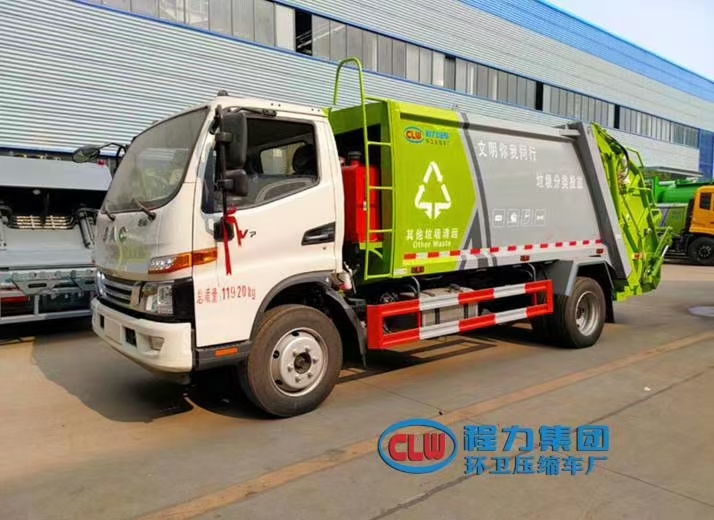 國(guó)六8立方江淮V7 壓縮垃圾車