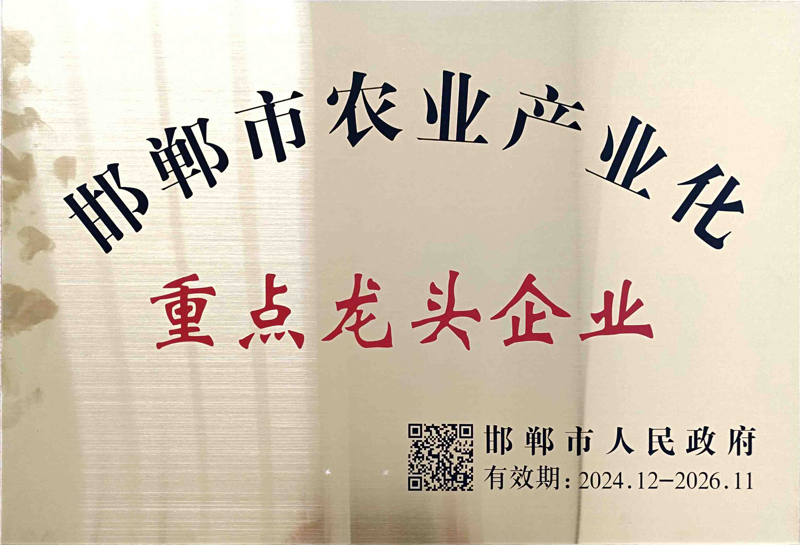 2025年邯鄲市農(nóng)業(yè)產(chǎn)業(yè)化重點(diǎn)龍頭企業(yè)